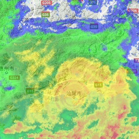 雷达降雨图最新解读与分析